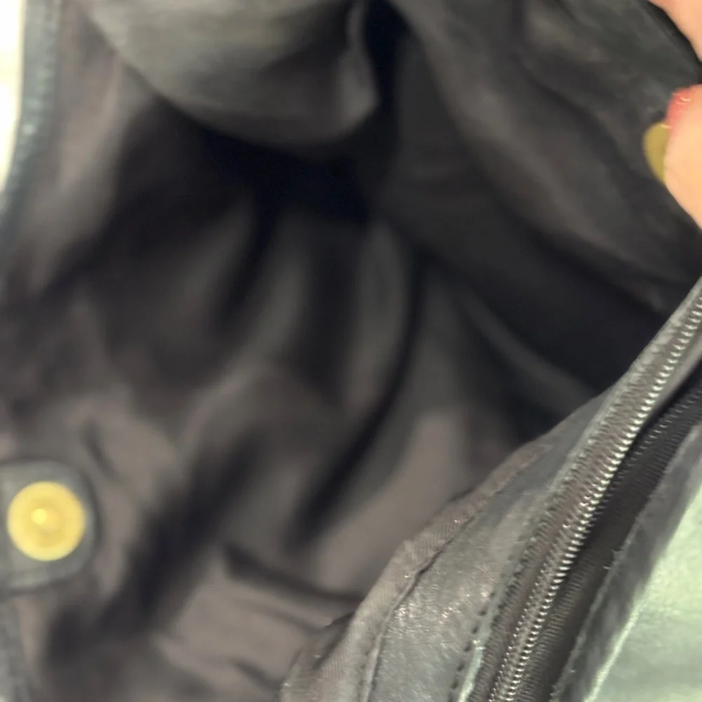 Born Black Crossbody Bag with Pebbled Leather Finish - Picture 6 of 11